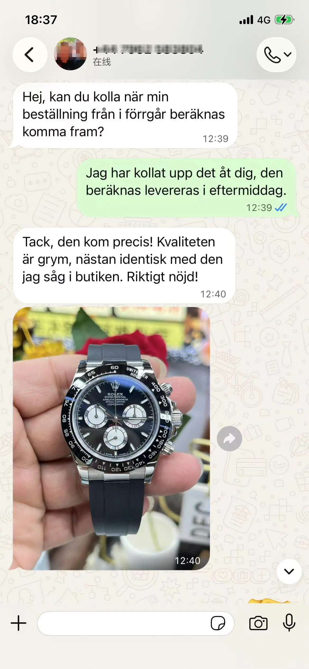 Spårad kurir